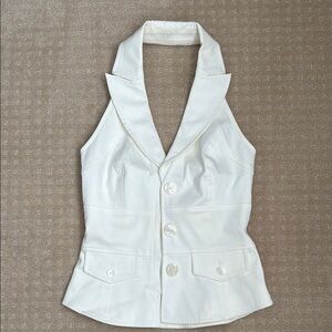 Marciano Stylish Cream/White Halter Vest